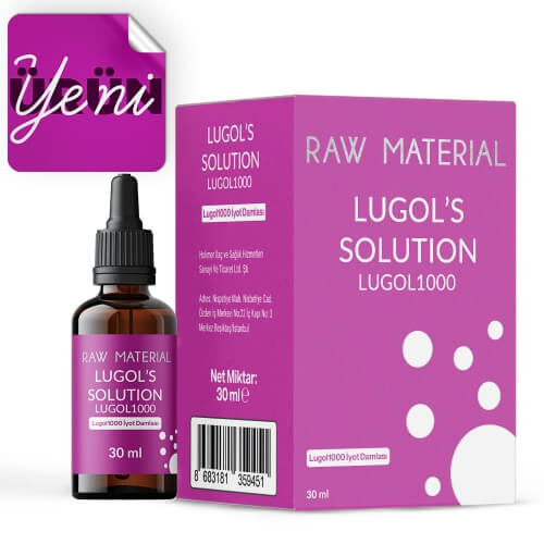 Raw Material Lugol Solüsyon 1000 İyot Damlası  30 ml